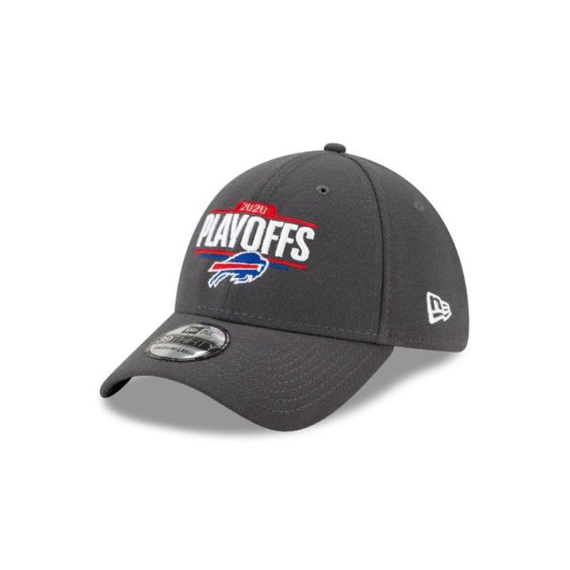 NFL Buffalo Bills 2020 Playoffs 39Thirty Stretch Fit (STD3844) - Grey New Era Caps